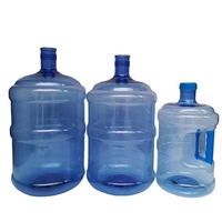 Bouteille d'eau en plastique PET de 18 L, 189 L, 19 L, 20 L, 5 gallons, sans BPA, matériaux conformes aux normes alimentaires