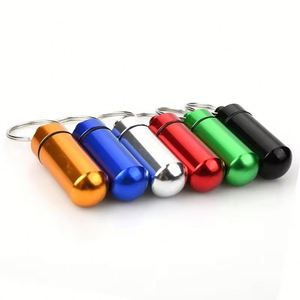 Boîte à pilules miniature en aluminium, étanche, pour la survie en plein air, avec logo personnalisé imprimé, étui pour médicaments, conteneur pour médicaments - Product Image 1