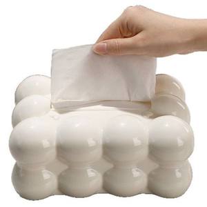Facial Tissue Holder Non Slip Tissue Box Cover Tissue Dispenser for Living Room Home Household Kitchen Countertop - Product Image 5