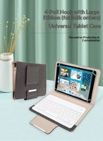 Étui de protection universel pour tablette ELGZ avec clavier magnétique intégré et design détachable pour tablettes de 7/8/10 pouces