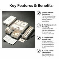 Boîte cadeau rigide portable en carton recyclable haut de gamme, design populaire, vente en gros, petite boîte mère pour mariage