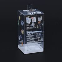 Boîtes cadeaux en plastique transparent pliables de petite taille, personnalisées, pour l'emballage de biberons pour bébés