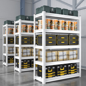 Étagère réglable de support en <span class=keywords><strong>métal</strong></span> multicouche de ménage appropriée au support de stockage tout en acier de <span class=keywords><strong>colonne</strong></span> épaissie d'entrepôt de sous-sol de garage - Product Image 4