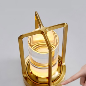 Rechargeable LED Desk Lamp Cordless, 3 <b>Light</b> Colors Stepless Dimming, Aluminium Alloy+Crystal - Product Image 2