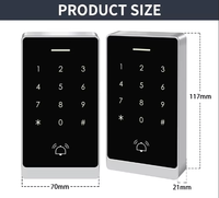 IP66 Wasserdichte Tuya WLAN-Zugangskontrolle 125KHz RFID-Leser Touchscreen-Tastatur Intelligente Türzugangskontrolle