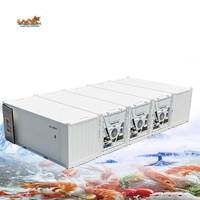 Conteneur frigorifique mobile multi-unités 20 pieds, chambre froide 20 pieds avec 3 unités de refroidissement Thermo King