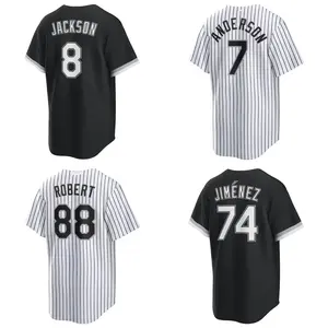 Customize Men's Chicago City Baseball Jersey #10 Yoan Moncada #74 Jimenez White 10 Sox Home Player Name Uniform High Quality