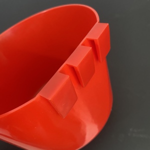 Alimentador y bebedero de aves de corral, cuenco alimentador de <span class=keywords><strong>palomas</strong></span> y codorniz rojo, jaula colgante, equipo de alimentación de animales, PH-255 - Product Image 5