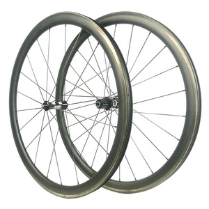 Roues de bicyclette de route en fibre de carbone 700C, jeu de roues légères, entièrement en carbone, chinois - Product Image 1