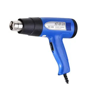 Zhongdi ZD-508 Heat Gun 1500W Heteluchtpistool Variabele Temperatuur 350-500 Graden Snelle Warmte Voor Ambachten Krimpen wikkelen Telefoon Reparatie