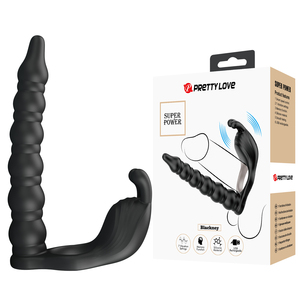 <strong>Pretty</strong> love Wearable Penis Vibrator Dildo Sex Toys for Women Man Strap on Penis Ring Anal Beads <strong>Butt</strong> <strong>Plug</strong> - Product Image 3