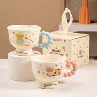 Mug en céramique pour chiot avec pois, tendance Instagram, tasse pour couples, cadeau pour la Saint-Valentin, Noël, meilleur ami