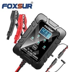 <span class=keywords><strong>Chargeur</strong></span> <span class=keywords><strong>de</strong></span> <span class=keywords><strong>batterie</strong></span> <span class=keywords><strong>de</strong></span> voiture <span class=keywords><strong>intelligent</strong></span> FOXSUR 6V 12V 1.5A automatique pour batteries LiFePO4, LFP, plomb-acide, gel, AGM avec prise SAE - Product Image 2