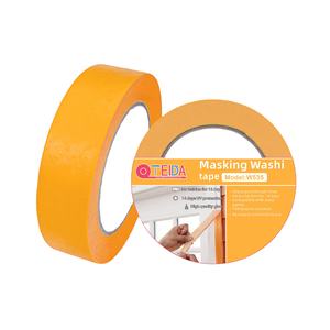 Precio <span class=keywords><strong>de</strong></span> fabricante naranja/amarillo <span class=keywords><strong>de</strong></span> alta calidad <span class=keywords><strong>de</strong></span> color personalizado <span class=keywords><strong>pintores</strong></span> Washi Tape cinta adhesiva impermeable - Product Image 3