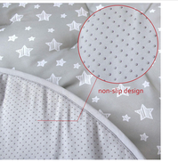 Tapis de jeu pour bébé en coton non toxique, personnalisé, extra large, pour nouveau-né, écologique, doux, rond, matelassé, rembourré, pour grimper