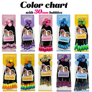 Fujia scatola <span class=keywords><strong>treccia</strong></span> di coda di cavallo con perline arcobaleno colorato papillon trecce trecce per bambini <span class=keywords><strong>bambina</strong></span> moda capelli - Product Image 6