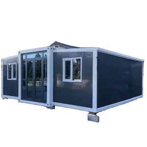 Luxury Prefab Modular Foldable House Expandable Container Office Prefab Container Homes With Toilet Bathroom Kitchen