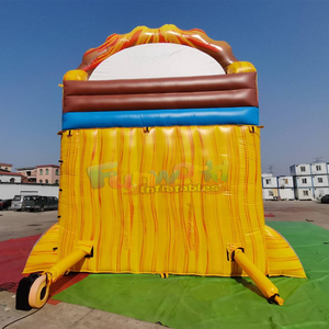 Dual lane outdoor kids party boounce house waterslide jumpers <b>inflatable</b> lava volcano <b>water</b> <b>slide</b> - Product Image 6