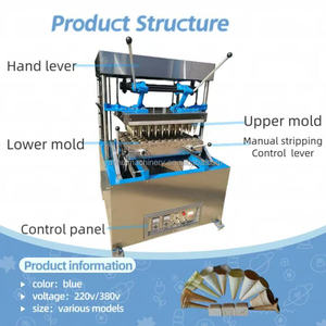 Macchina Automatica ad Alta Produttività per Biscotti e Coni Gelato in Acciaio Inox, Nuova Macchina per Snack per Caffetterie - Product Image 2