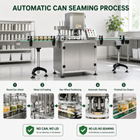 Machine de scellage automatique personnalisée en acier inoxydable 304 pour canettes en aluminium, étain et PET, qualité alimentaire, OEM
