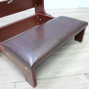 Comfortable Padded Prayer <strong>Bench</strong> for Kneeling - Religious Gift with Wood <strong>Shelf</strong> - Product Image 4