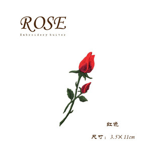 Dekorasyon için renkli gül yama üzerinde klasik tarzı nakış demir - Product Image 2