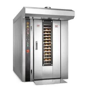 Horno eléctrico profesional de 32 bandejas, horno rotativo de convección para repostería