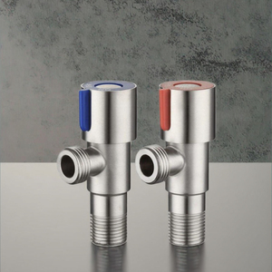 Robinet d'arrêt d'angle en acier inoxydable 1/2 nickel brossé, accessoires de salle de bain, inverseur, design moderne, installation facile, <span class=keywords><strong>prix</strong></span> usine - Product Image 3