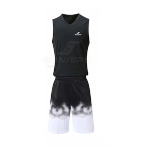 Conjunto de Camiseta de Baloncesto sin Mangas para Hombre SONISPO, Cuello en V, Secado Rápido, Pantalones Cortos con Degradado, Ajuste Atlético, para Todas las Temporadas - Product Image 1