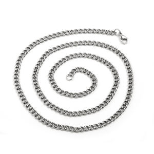 Cadena de bicicleta de titanio de 5mm de ancho, pulsera TIZTI, collar, cadena colgante con cierre de langosta de acero inoxidable, joyería para hombres - Product Image 1