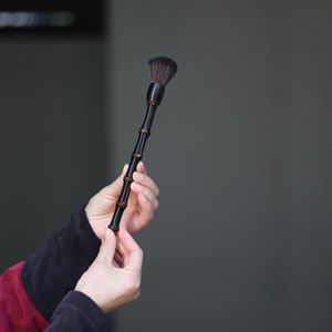 Bamboo Tea Brush Set Handcrafted Purple Bamboo Root Tea Ceremony Accessories Handheld Tea Tools Zhejiang Origin - Product Image 4