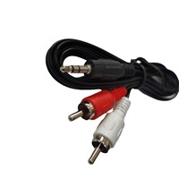 3,5mm Jack Aux a 2 RCA Audio Video Cable estéreo Y Splitter Cable AV Adaptador 2 RCA Cable para PC DVD TV VCR altavoces Cámara