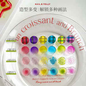 YOLLY 2025 LED UV Gel Nagelkunst-Set Langanhaltend 18 Farben Modische Morandi Einfarbige Französische Ungiftige 18 Flaschen Großhandel - Product Image 4