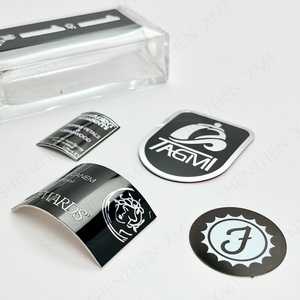 Matte Finished Aluminum Metal <b>Label</b> Custom UV Printed Nameplate Self-Adhesive <b>Waterproof</b> for Skincare & Beauty Packaging - Product Image 5