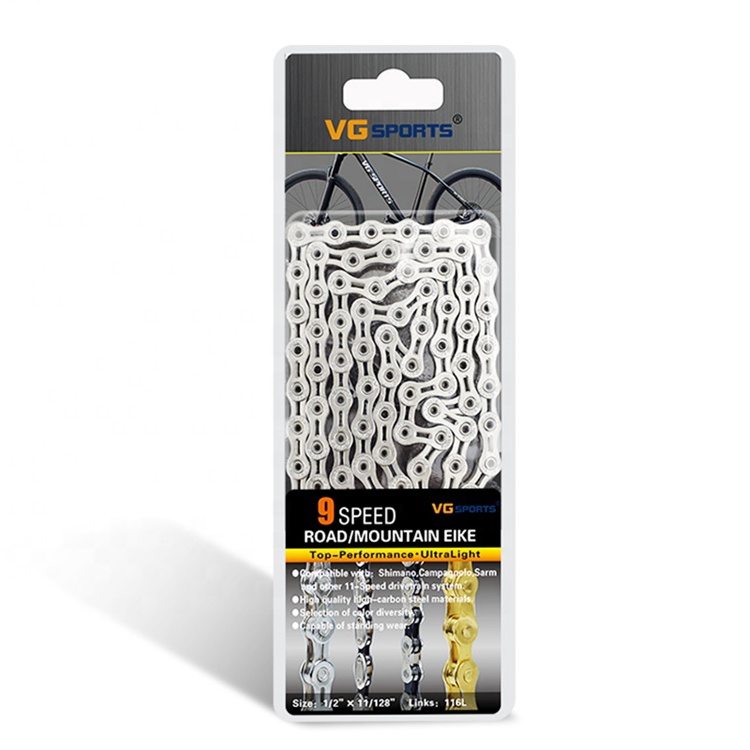 Велосипедная цепь 9 скоростей 116 звенья полностью полые серебряные горные шоссейные велосипедные MTB цепи