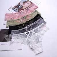 Sexy Dames Ademende Lage Taille Ondergoed T Broek Kanten Tiener String Foto 'S Bikini Doorzichtig String