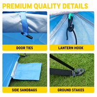 Tente automatique portable à ouverture instantanée, résistante aux UV, abri solaire imperméable pour la plage, le camping, la randonnée et la pêche