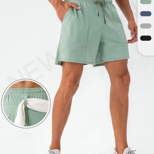 High Quality <b>Polyester</b> Quick Dry Fitness Sports <b>Shorts</b> with Pockets Men Customized Logo Men Sportswear - Product Image 3