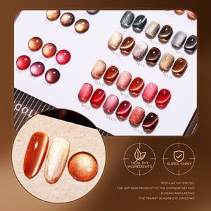 JTING - Nueva Colección de Esmaltes de Gel de Ojo de Gato Cristalinos de 24 Colores, Estilo Otoño Invierno, Esmalte de Gel Magnético Brillante, Proveedor de Esmaltes de Uñas OEM/ODM - Product Image 3
