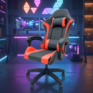 Chaise de jeu ergonomique de luxe pivotante en cuir PU de haute qualité pour PC, idéale pour la maison et le bureau - Product Image 1