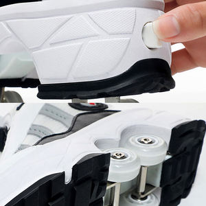 ZHOYA Nuevo Stock <span class=keywords><strong>Patines</strong></span> de <span class=keywords><strong>Ruedas</strong></span> para Niños con Malla y Frenos en las Cuatro <span class=keywords><strong>Ruedas</strong></span>, <span class=keywords><strong>Patines</strong></span> Deformables, <span class=keywords><strong>Patines</strong></span> de Hielo, Zapatos Deportivos para Exteriores - Product Image 4