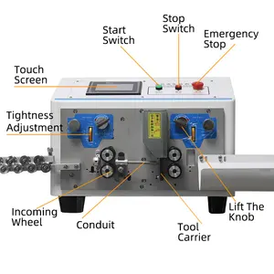 ZJ-816 Binnenkern Schede Grote Multi-Core Koperen Hoogspanning Automatische Snij En Pvc Draad Strippen Machine