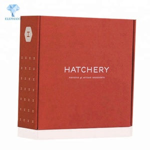 Customized Logo Hot Sale High Quality A4 E Flute Red Corrugated Mailer <b>Box</b> - Product Image 2