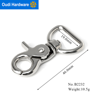 Hợp kim kẽm kim loại tôm hùm móc 19mm mắt đồng thau xoay kích hoạt Snap hook cho chó - Product Image 3