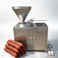 Machine de remplissage de saucisses électrique entièrement automatique à double tête hydraulique