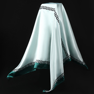 Foulard Quadrato 35 Pollici Simil-Seta - Sciarpa Satinata alla Moda per <span class=keywords><strong>Donna</strong></span>, <span class=keywords><strong>Bandana</strong></span> per Acconciature Notturne - Product Image 6