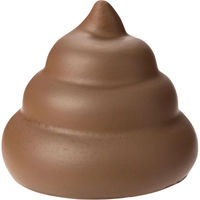 Balles anti-stress Poop Face personnalisables avec logo, en mousse souple, jouet sensoriel anti-anxiété, cadeau promotionnel, nouveauté à offrir