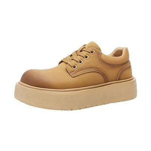 Chaussures pour hommes de style anglais, chaussures vintage à large bord, semelles épaisses, chaussures à bout arrondi, chaussures pour le travail quotidien - Product Image 5