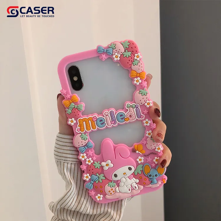 Factory New Product Cartoon Image Melody Cell Phone Cover Cute Half Surrounded Mobile Phone Shell For iphone 14 13 12 11