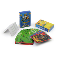 Cartes de jeu écologiques et durables, impression de cartes en papier personnalisées avec logo, boîte supérieure et inférieure, portables, pour usage préscolaire et familial